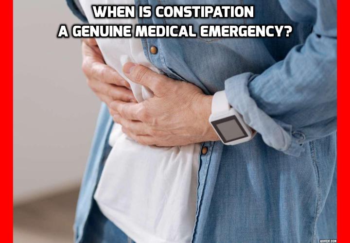 When Is Constipation a Genuine Medical Emergency? Constipation is one of the major symptoms of IBS and its severity can range from mild and unnoticeable to debilitating and severe. When Is Constipation a Genuine Medical Emergency? Here are 8 signs you should look out for.