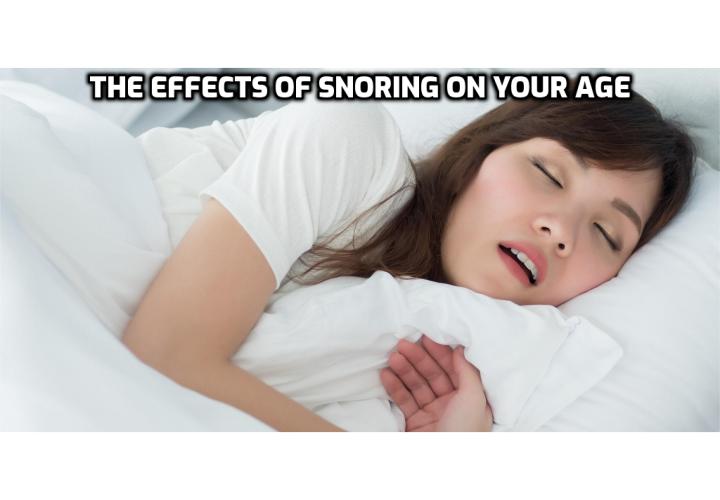 What is the Best Way to Conquer Snoring and Sleep Apnea Once and For All? Conquer Snoring and Sleep Apnea Once and For All - The Effects of Snoring on Your Age. A study in the journal Sleep suggests that snoring and sleep-disordered breathing like sleep apnea can age our bodies faster. They reached this conclusion after studying 622 adults with an average age of 68.7, just over half of whom were female. Read on to find out more.