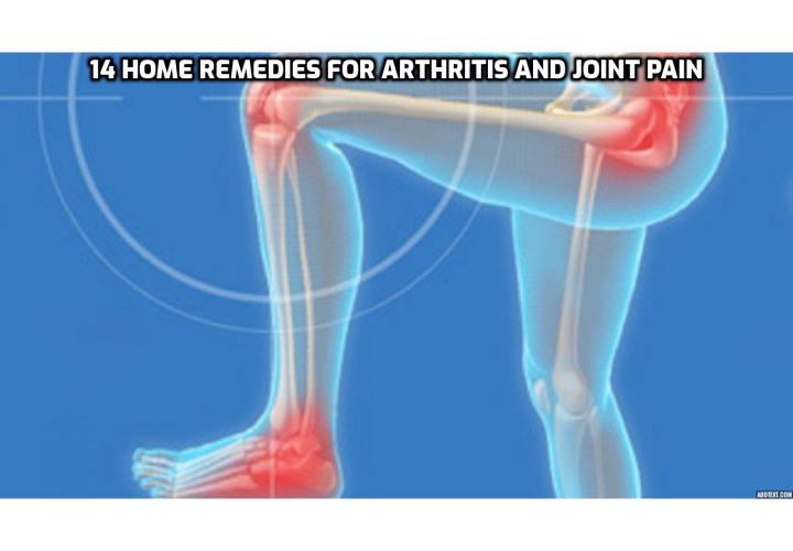14 Home Remedies for Arthritis and Joint Pain - We take the freedom of movement for granted, until it becomes limited. The cause of this for many people comes in the form of arthritis, or the inflammation of one or more of your joints. Here are some home remedies for arthritis to manage the pain and ease the symptoms naturally.