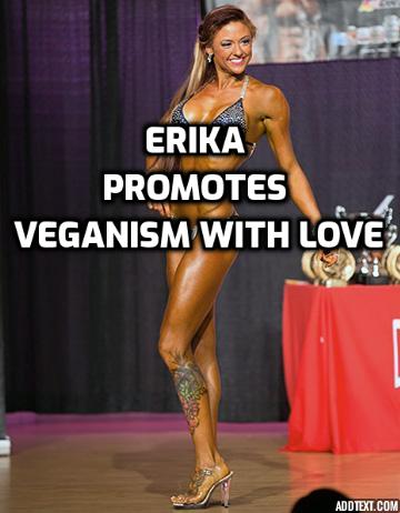 Go for Vegan Lifestyle - Erika Ressa, a bikini bodybuilding competitor talked about her transition to plant-based nutrition; her favorite exercises: what she eats as bikini bodybuilding competition preparation.
