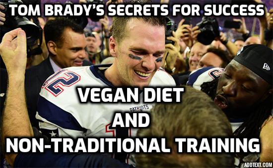 Vegan Diet and Athletic Performance – Tom Brady shares his secrets for success, as the greatest quarterback in the history of the football game, securing five Super Bowl rings and nearly a dozen other records.