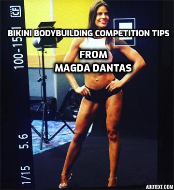 Bikini Bodybuilding Competition Tips – Magda Dantas, a bikini bodybuilding athlete, shared about the exercises she does when preparing for competition, her bikini competition prep meal plan, her advice on fitness and for people who are going vegan.