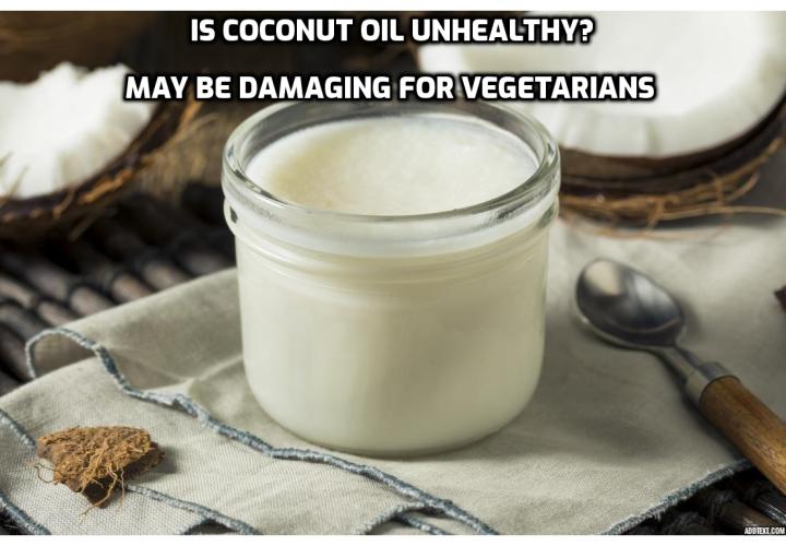 Coconut Oil Controversy – Coconut oil may pose a serious health risk for people on a low-fat, plant-based diet.Yes, that means most of our tribe. If you’re a vegetarian that fits the description above, adding coconut oil can increase inflammation and decrease blood vessel flow, which can cause serious damage. There are zero omega-3 fats, the essential fats people actually need.