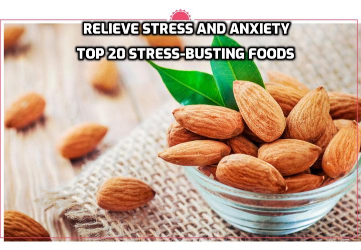 Don’t let stress (or disease) dictate your life. Listed here are the top 20 foods that can help you to relieve stress and anxiety. Read on here to find out more.