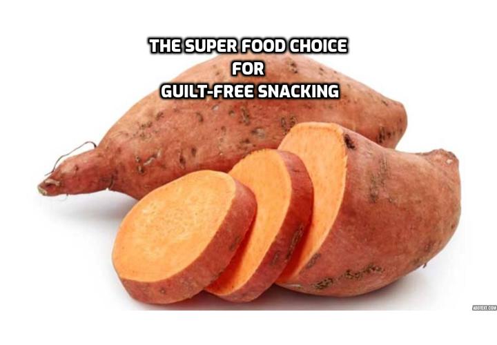 Why the incredibly versatile sweet potato is the super food choice for guilt-free snacking? Sweet potatoes are nutrient dense powerhouses that offer a whole range of essential micro-nutrients as well as a wealth of important fiber. Vitamin C is the most prominent nutrient in sweet potatoes – one large sweet potato contains more than double that of white potatoes.