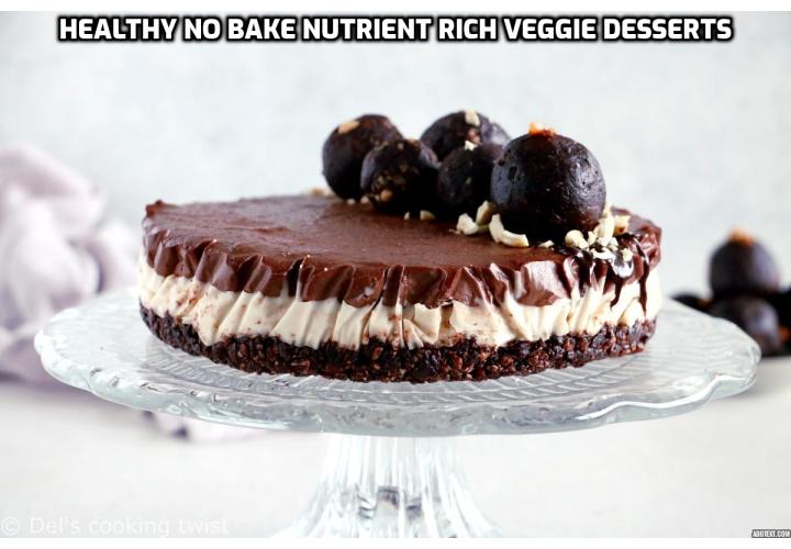 Desserts are commonly thought to be “dead nutritiously” and because of that, they have never been viewed as a serious contribution to our health. It doesn’t have to be that way if you change your desserts to include healthy nutrient rich ingredients by tapping into the variety of veggies that nature so generously offers. Read on to learn how you can create some healthy no bake nutrient rich veggie desserts.