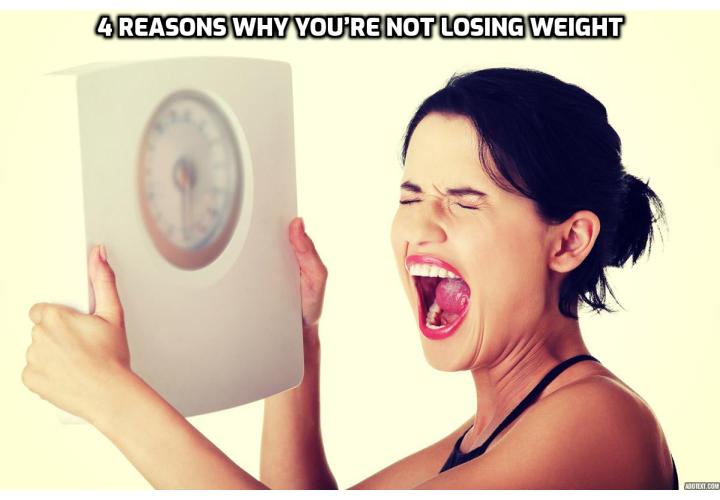 If the scale refuses to budge regardless of how well you’re sticking to your diet, you may need to consider one of these 4 reasons why you’re not losing weight.