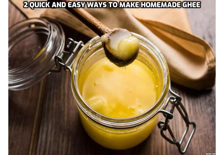 Need an alternative to butter? Check out 2 quick and easy ways to make homemade ghee instead. Not only is it great for lactose-sensitive diets, but it can be made in under 20 minutes using your Instant Pot or stovetop!